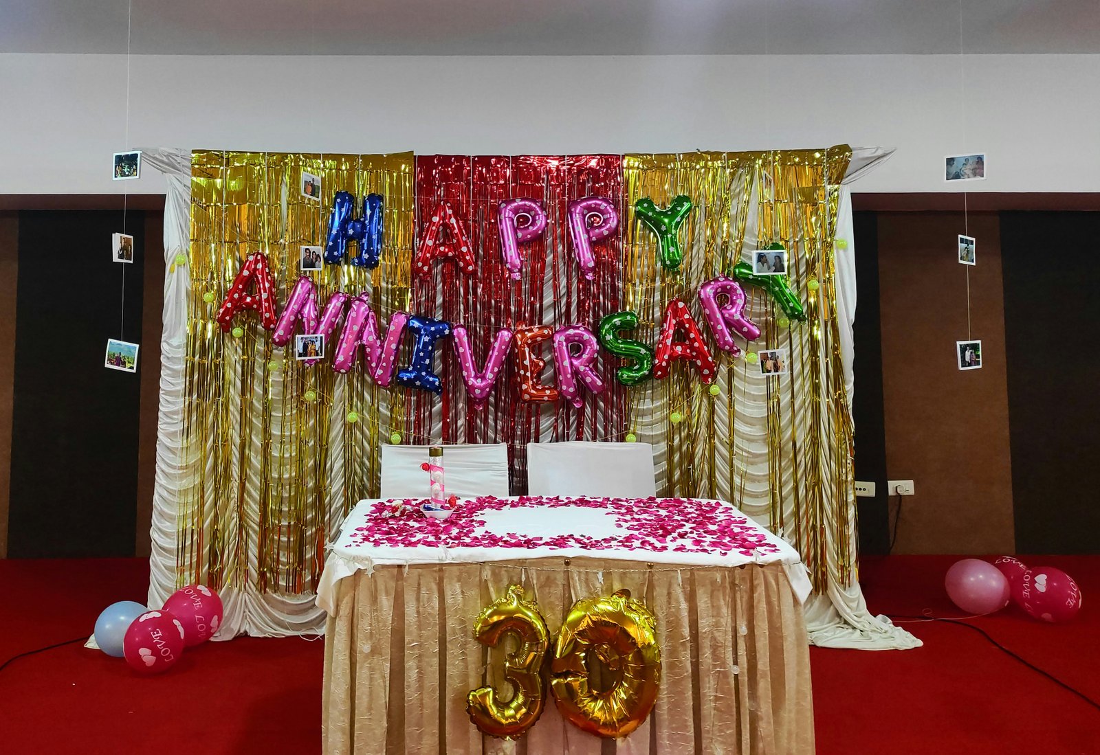 Anniversary backdrop
