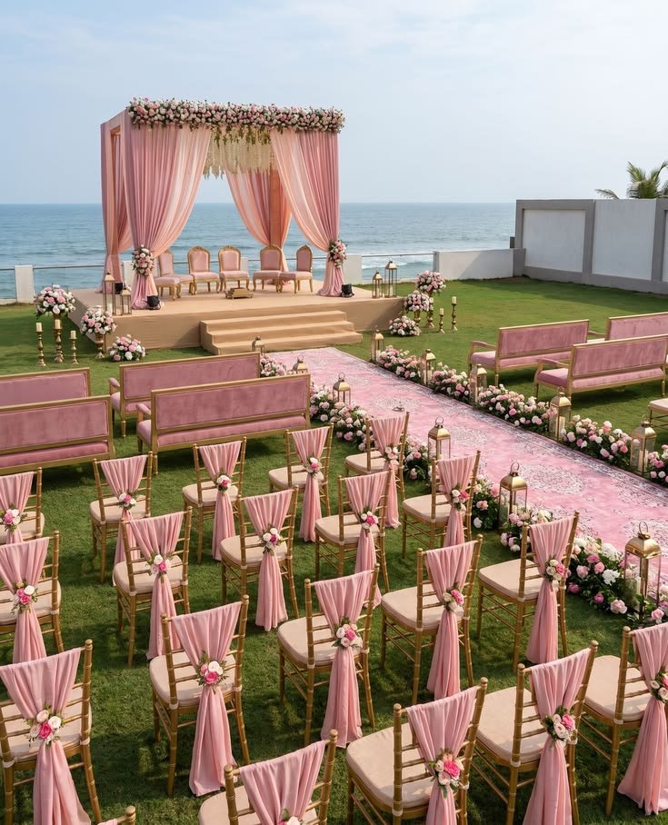 Pink mandap
