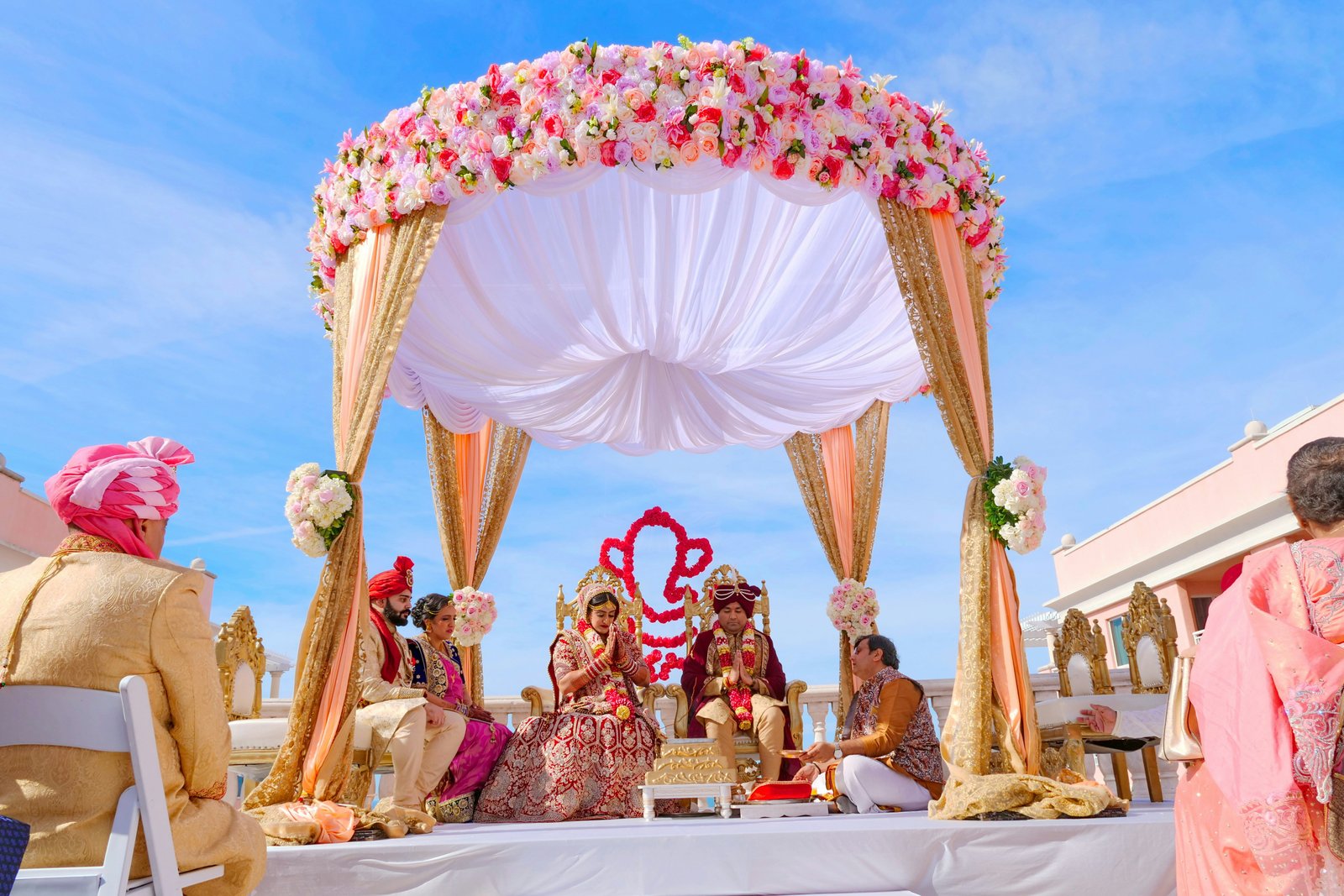 Floral mandap